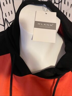 Women's Orange and Black Raglan Hoodie Halloween hoodie Fall pumpkin costume